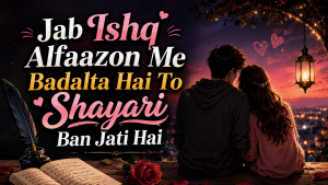Jab Ishq Alfaazon Me Badalta Hai To Shayari Ban Jati Hai